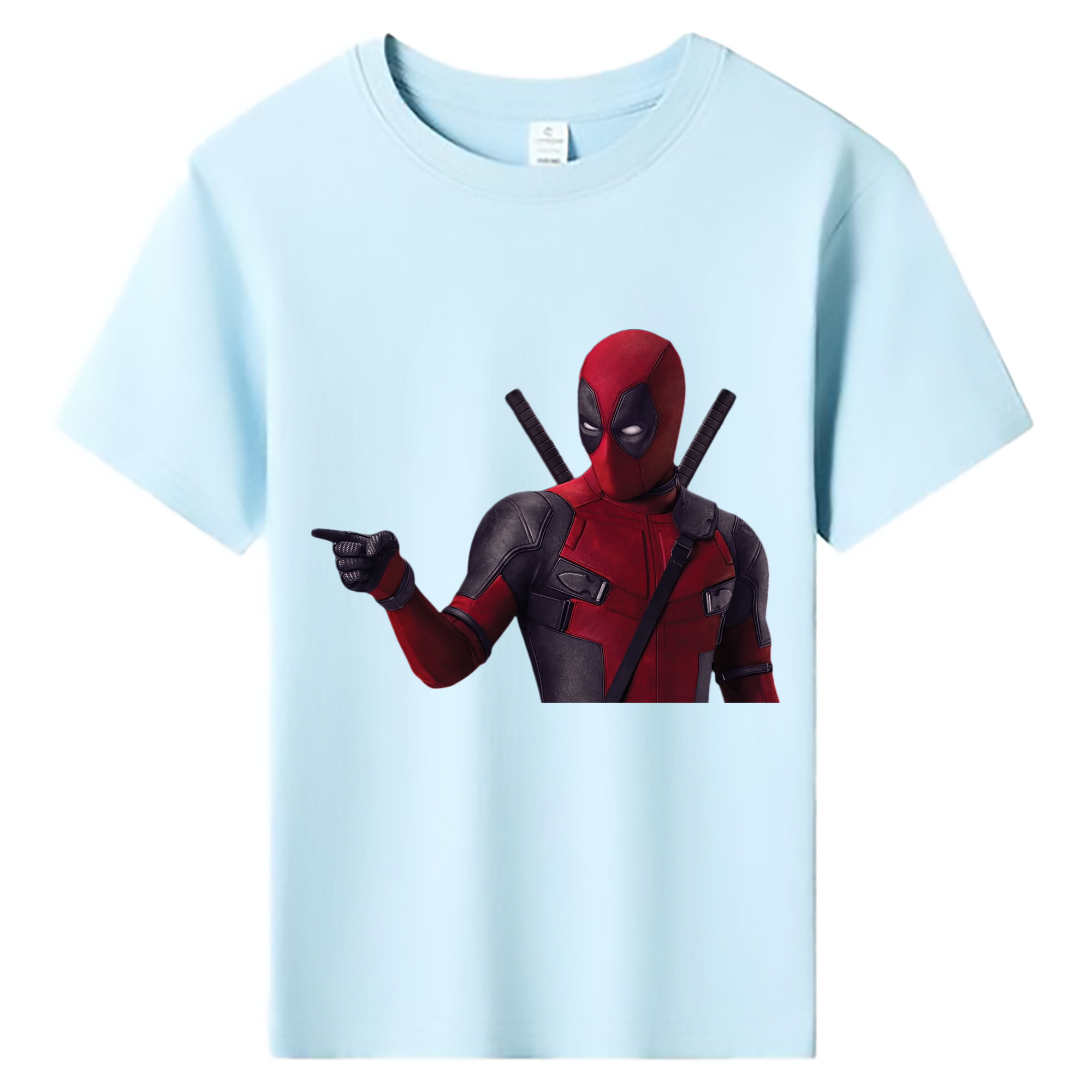 （画像用） Deadpool デッドプール 綿100％キッズTシャツ（フロントプリント）